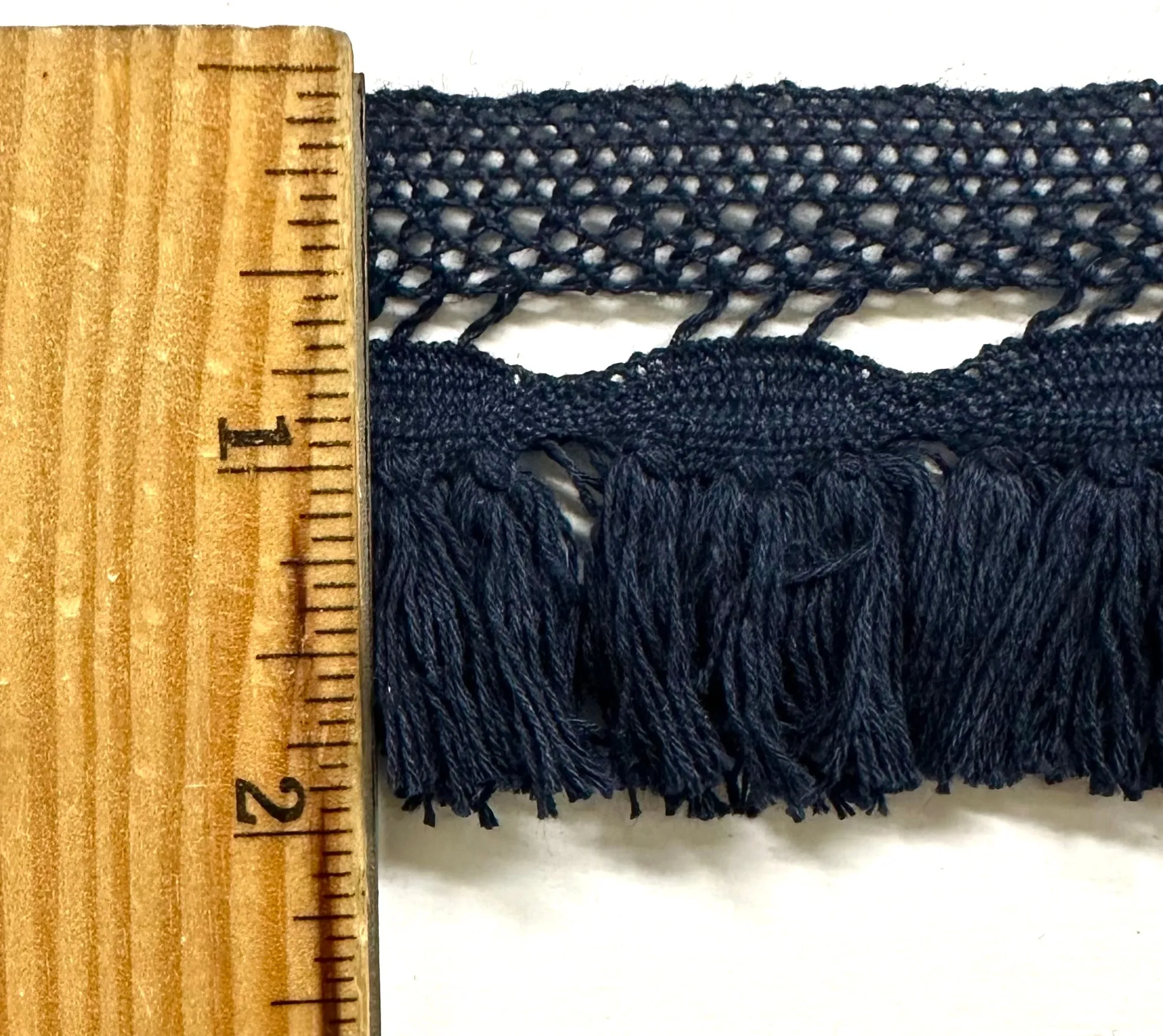 2" Cotton Cluny Lace with Fringe - 12 Yards!