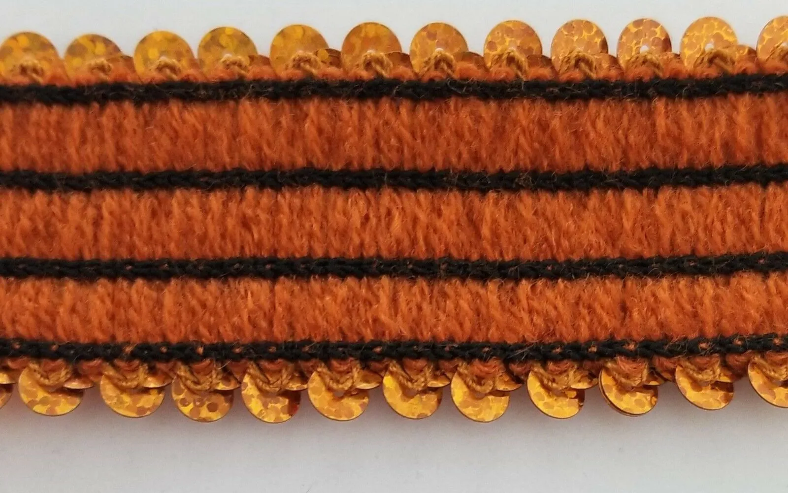 4 ROW (1.5") STRETCH SEQUIN TRIM - 8 Continuous Yards - Many Colors Available!
