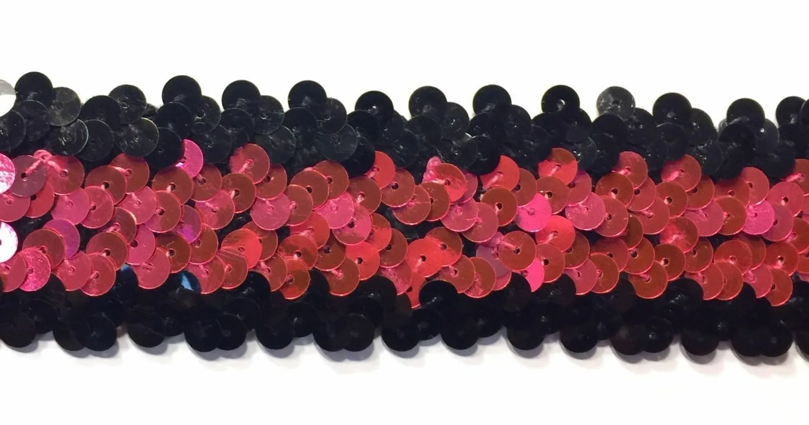 4 ROW (1.5") STRETCH SEQUIN TRIM - 8 Continuous Yards - Many Colors Available!