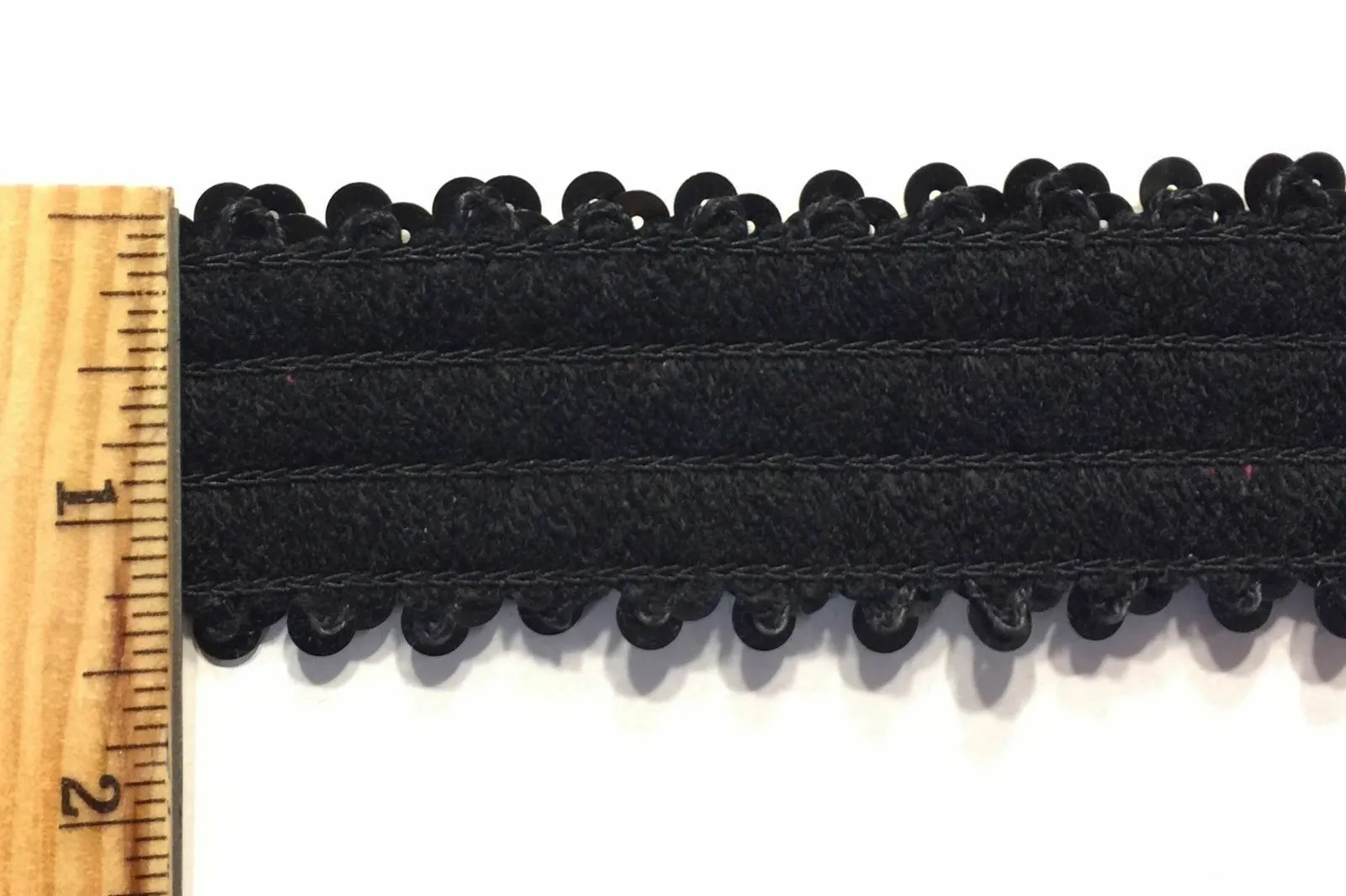 4 ROW (1.5") STRETCH SEQUIN TRIM - 8 Continuous Yards - Many Colors Available!