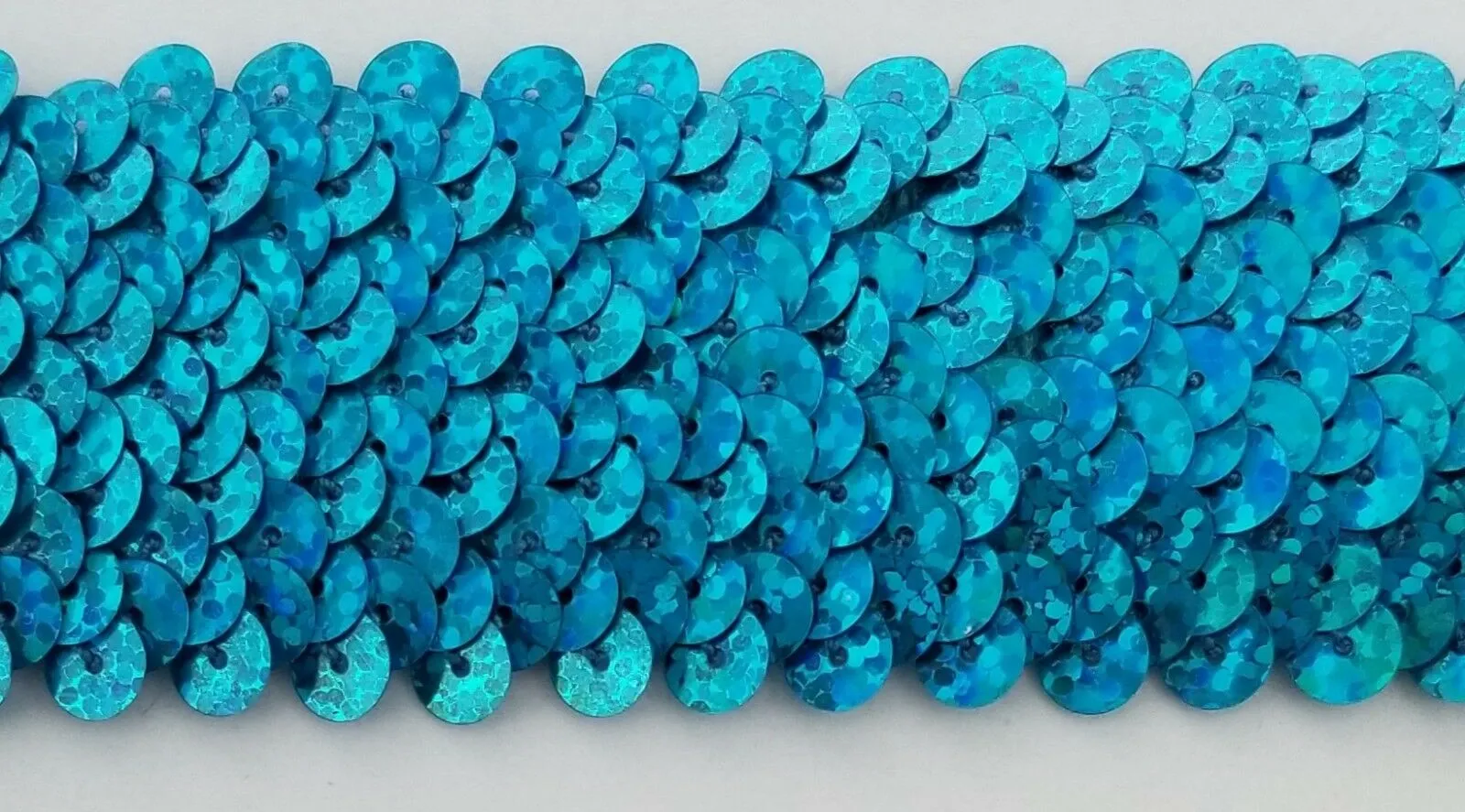 4 ROW (1.5") STRETCH SEQUIN TRIM - 8 Continuous Yards - Many Colors Available!
