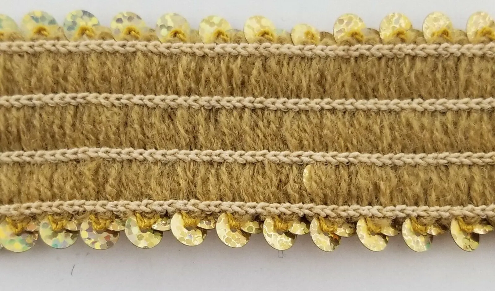 4 ROW (1.5") STRETCH SEQUIN TRIM - 8 Continuous Yards - Many Colors Available!