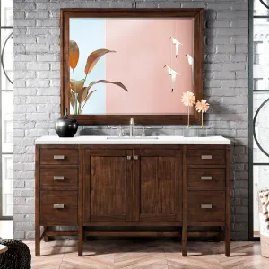 Addison 60" Single Vanity Cabinet in Mid-Century Acacia