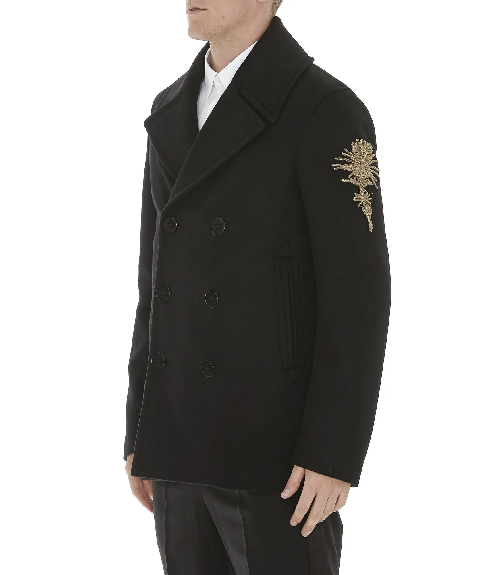 Alexander McQueen Embroidered Flower Coat