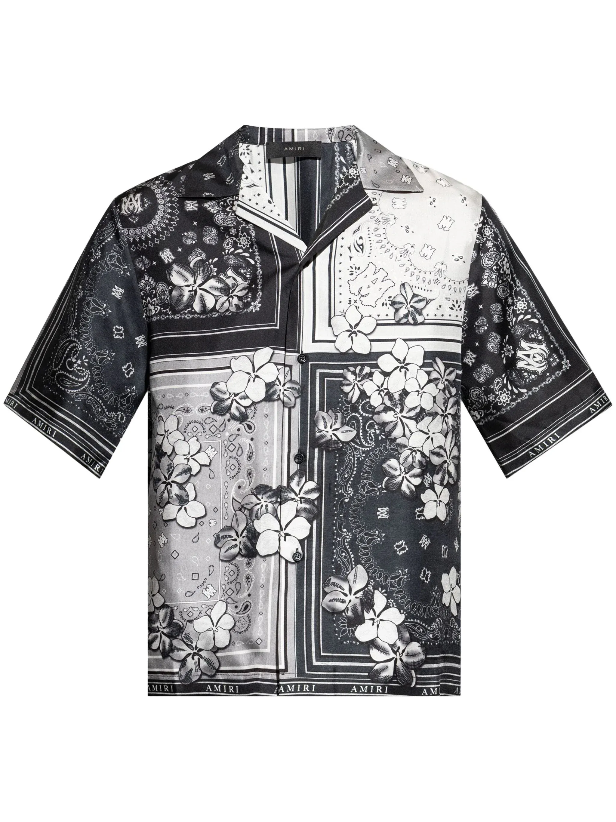AMIRI - Men Bandana Floral Bowling Shirt