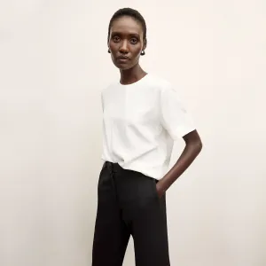 Annika Tee - Washable Silk :: Ivory