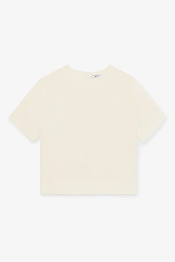 Annika Tee - Washable Silk :: Ivory