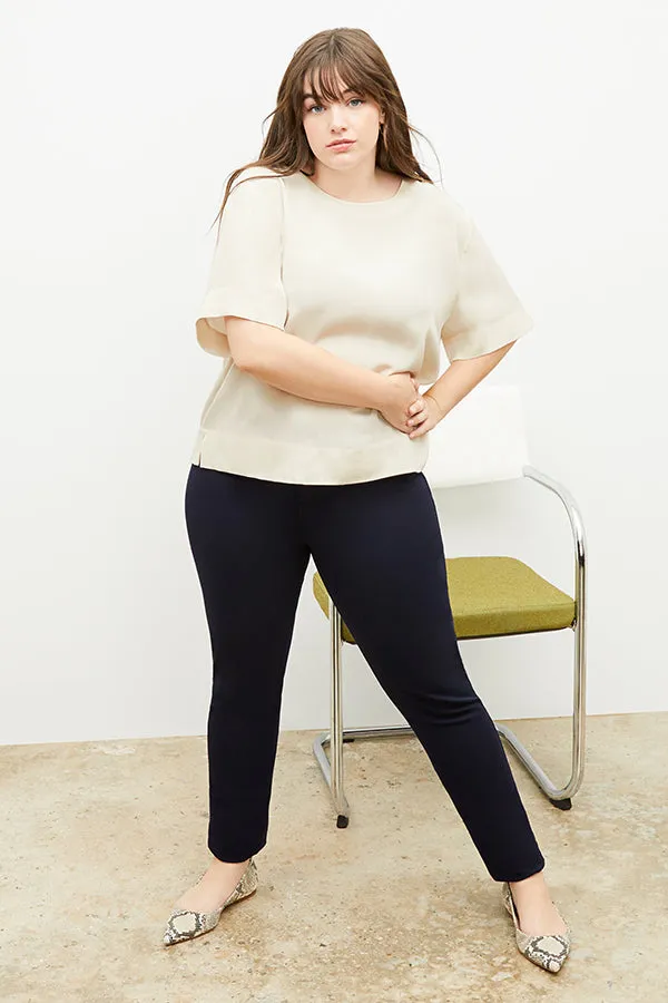 Annika Tee - Washable Silk :: Ivory