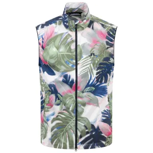 Ash Stretch Light Packable Print Vest Calypso Oil Green - SS24