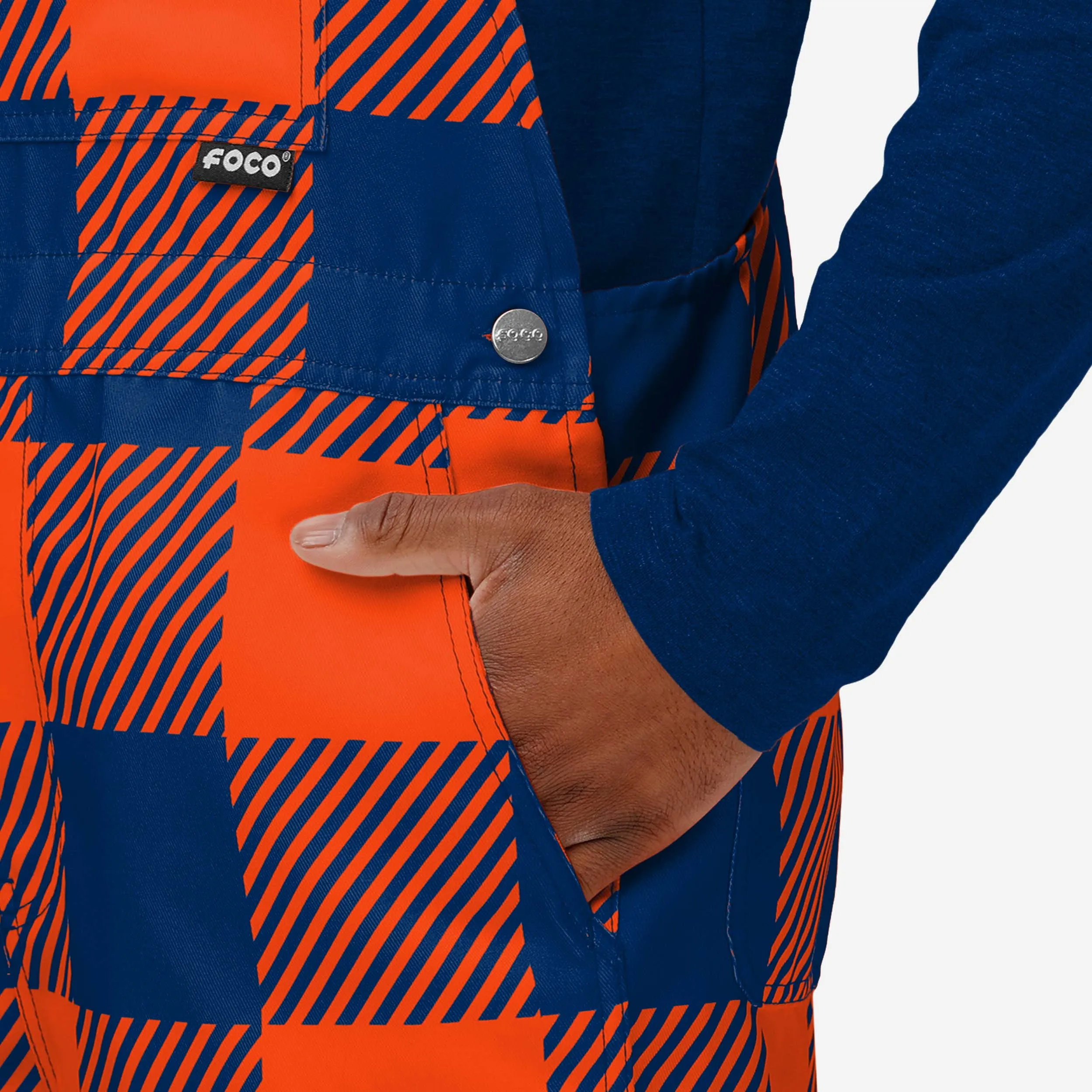 Auburn Tigers Mens Plaid Bib Shortalls