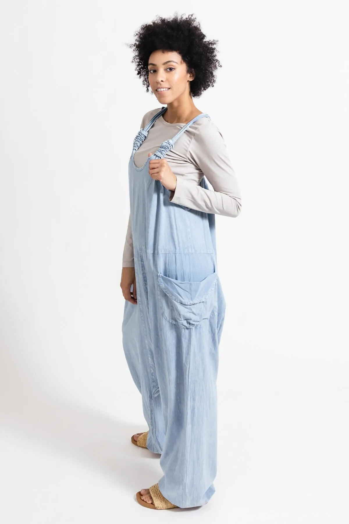 Bahini Overalls - Long Stonewashed