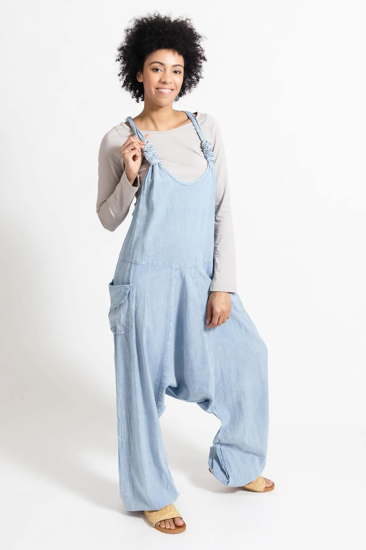 Bahini Overalls - Long Stonewashed