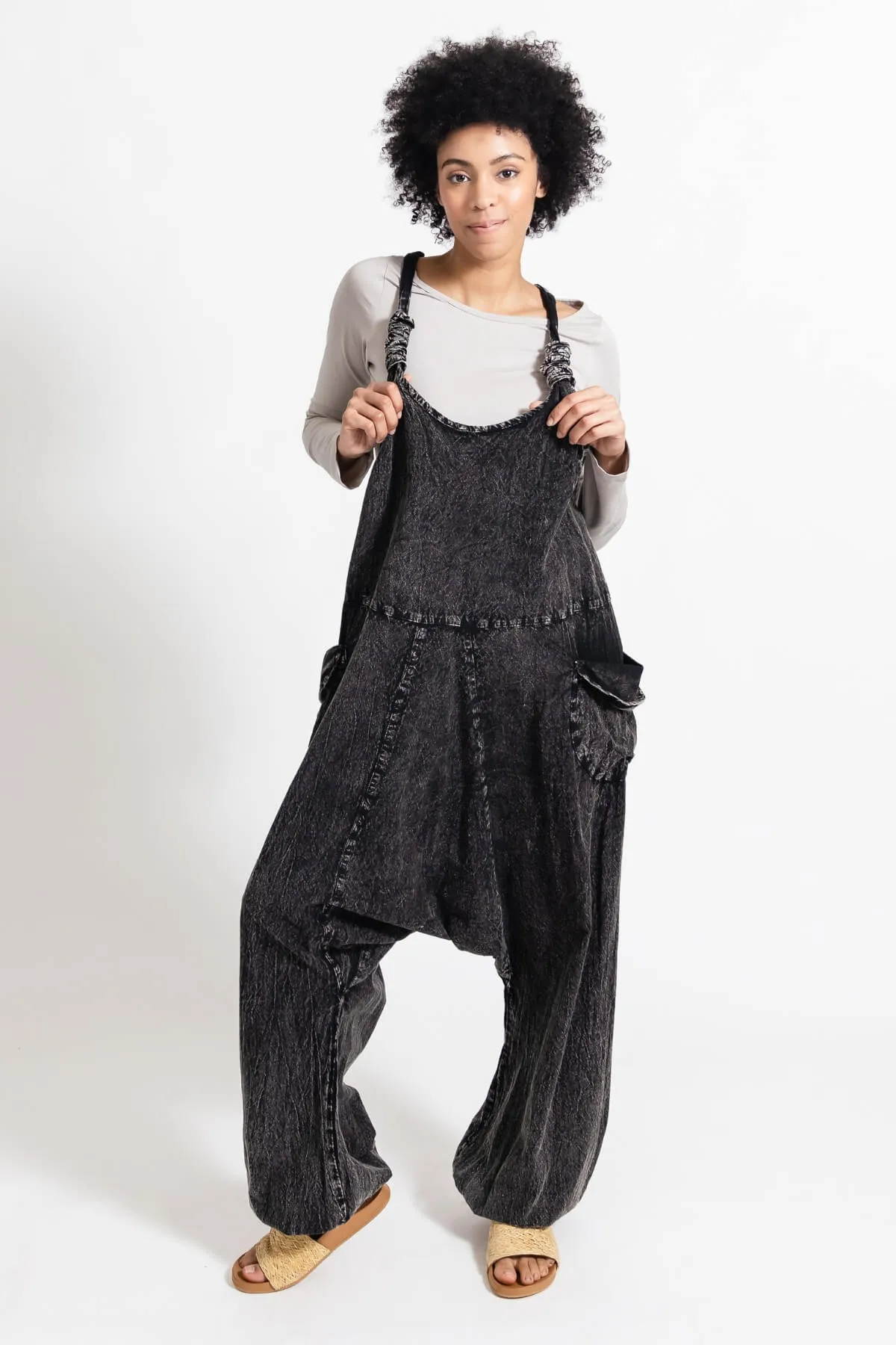 Bahini Overalls - Long Stonewashed