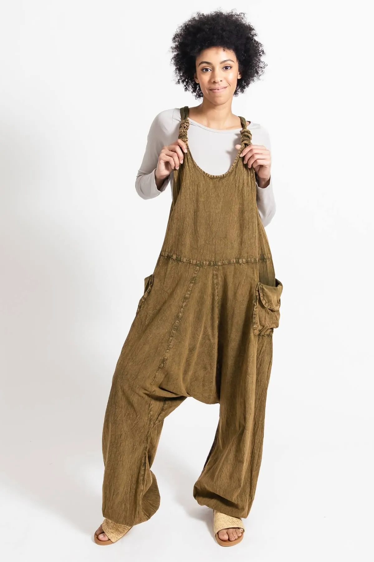Bahini Overalls - Long Stonewashed