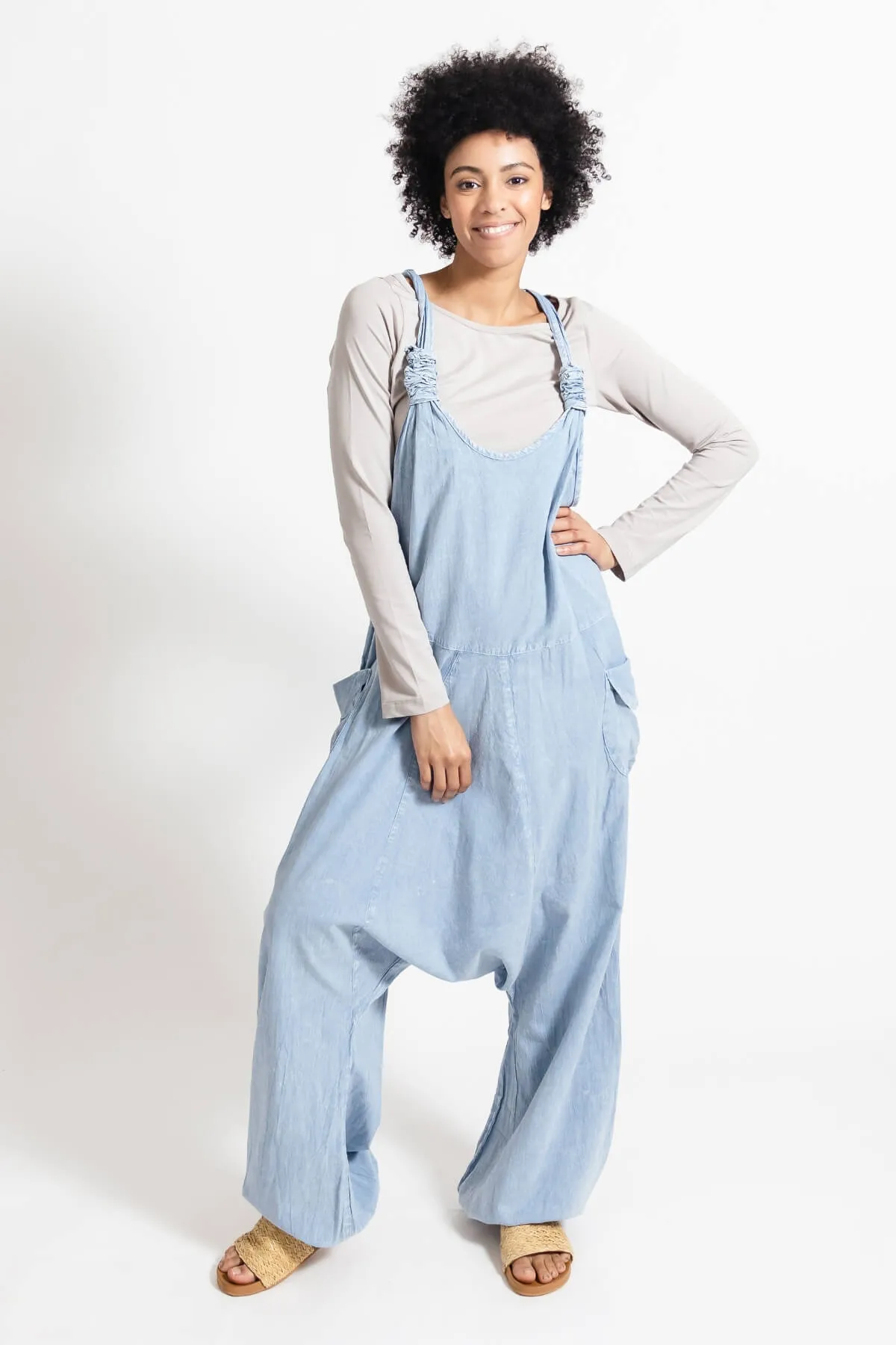 Bahini Overalls - Long Stonewashed