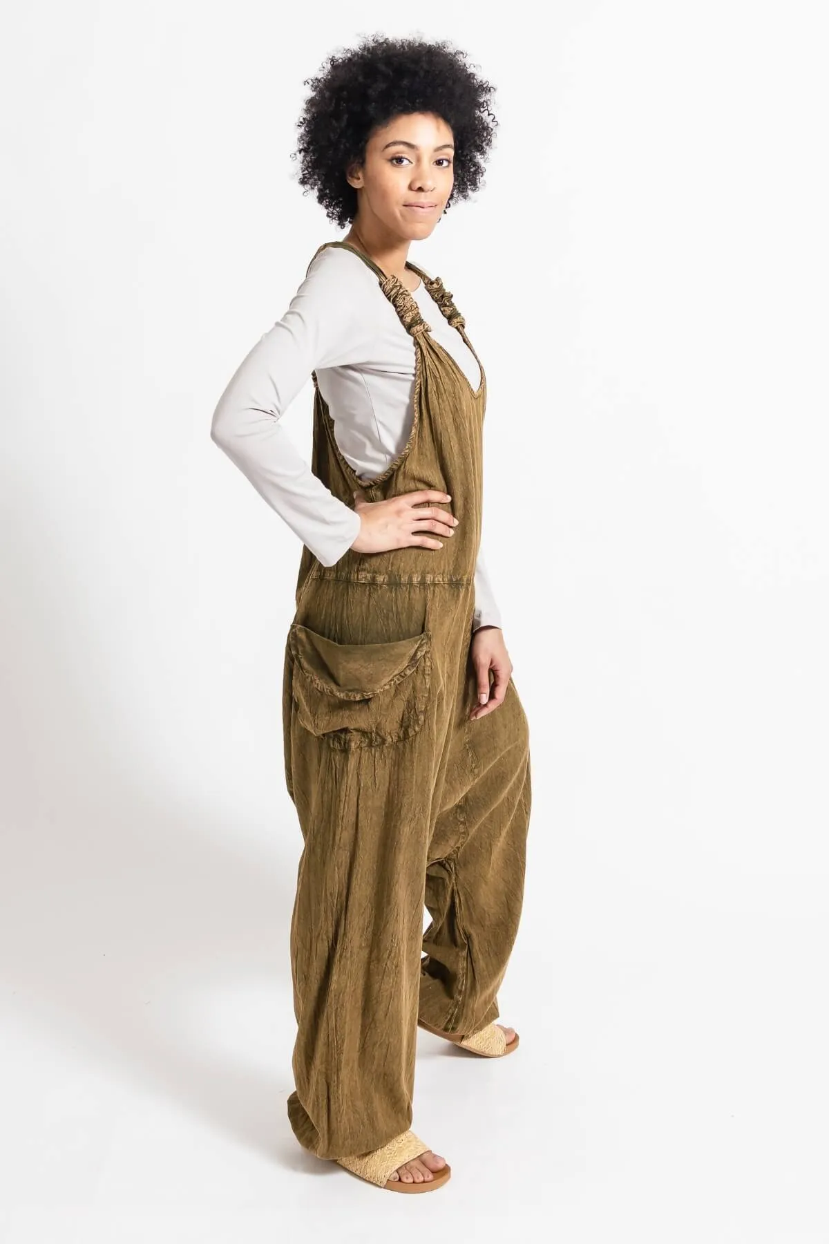Bahini Overalls - Long Stonewashed