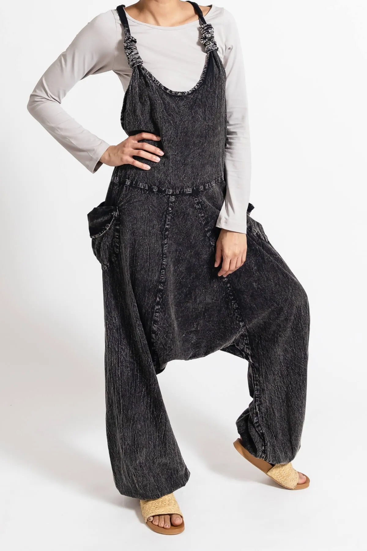 Bahini Overalls - Long Stonewashed