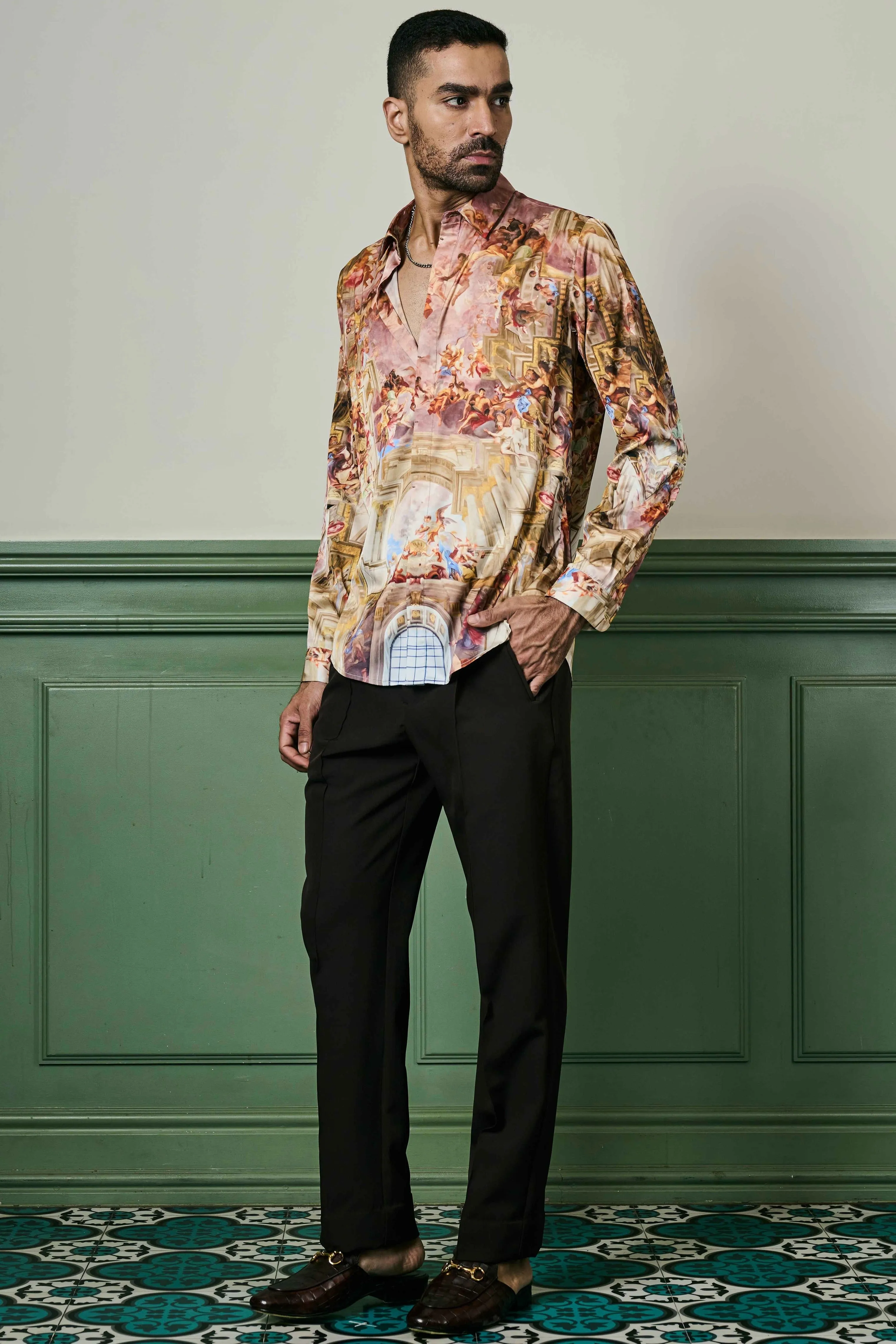 Belle poque Splendor Habutai Silk Shirt