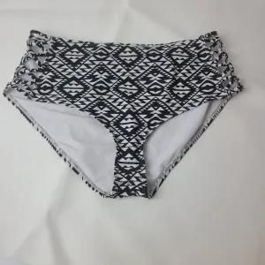 BONGO High Waisted Tribal Print Bikini Bottoms