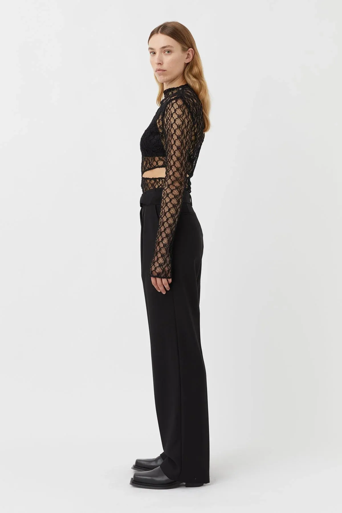 Camellia High Waist Pant Black