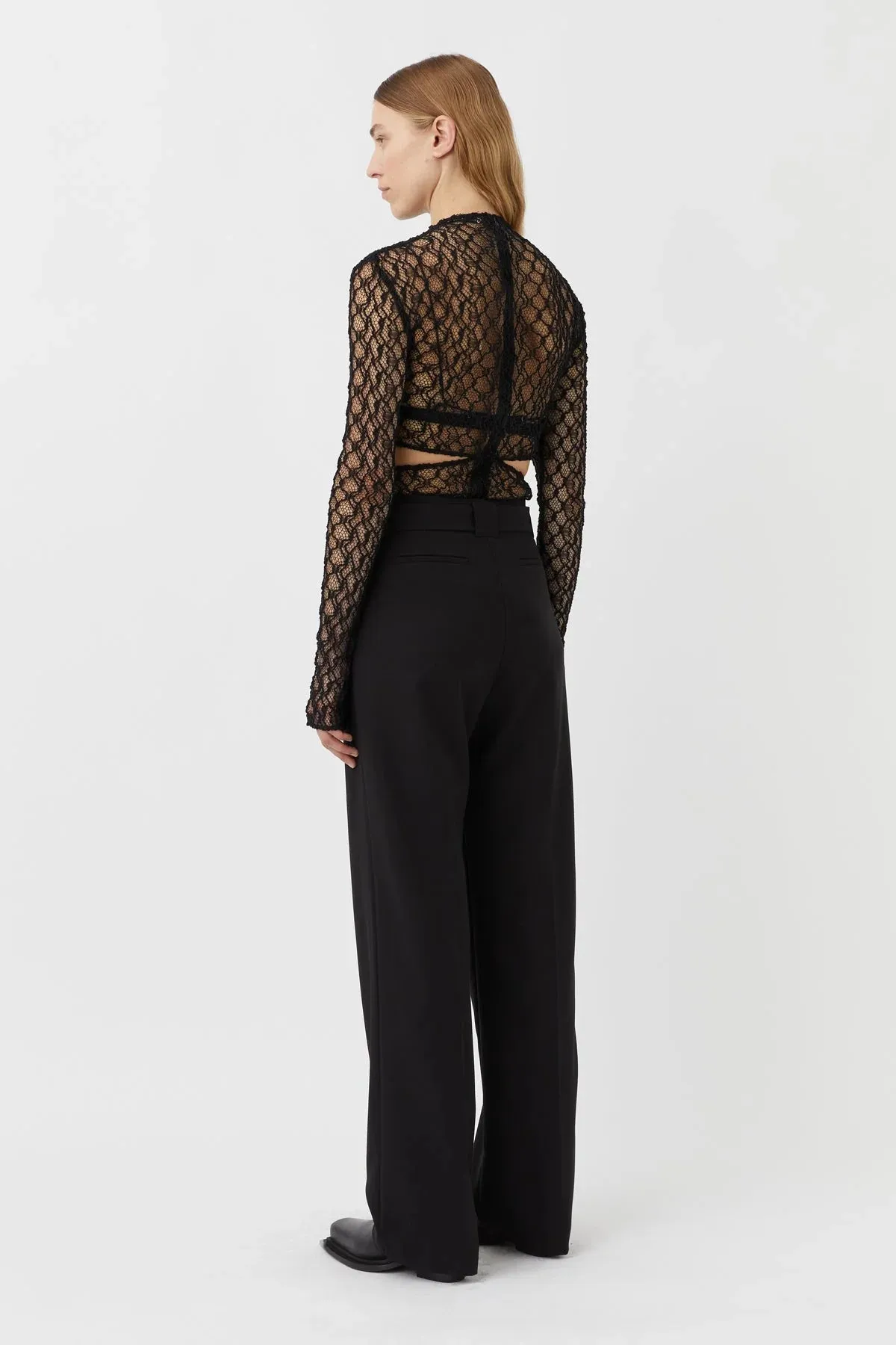 Camellia High Waist Pant Black