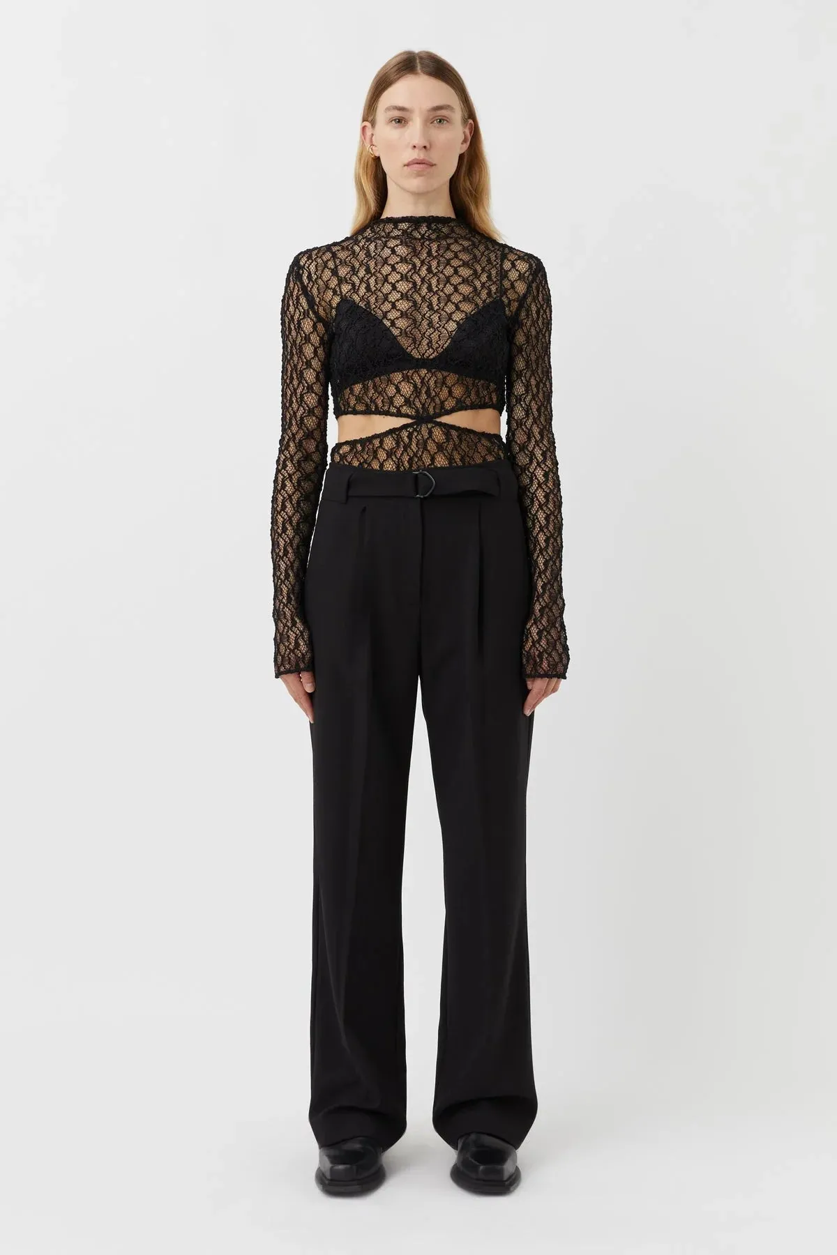 Camellia High Waist Pant Black
