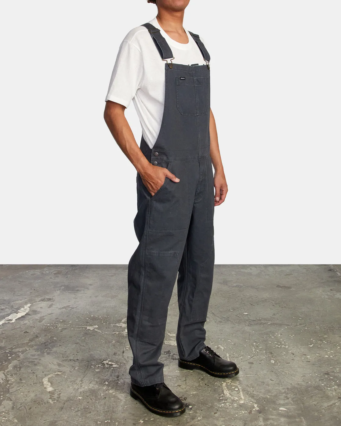 Chainmail Relaxed Fit Overalls - Garage Blue