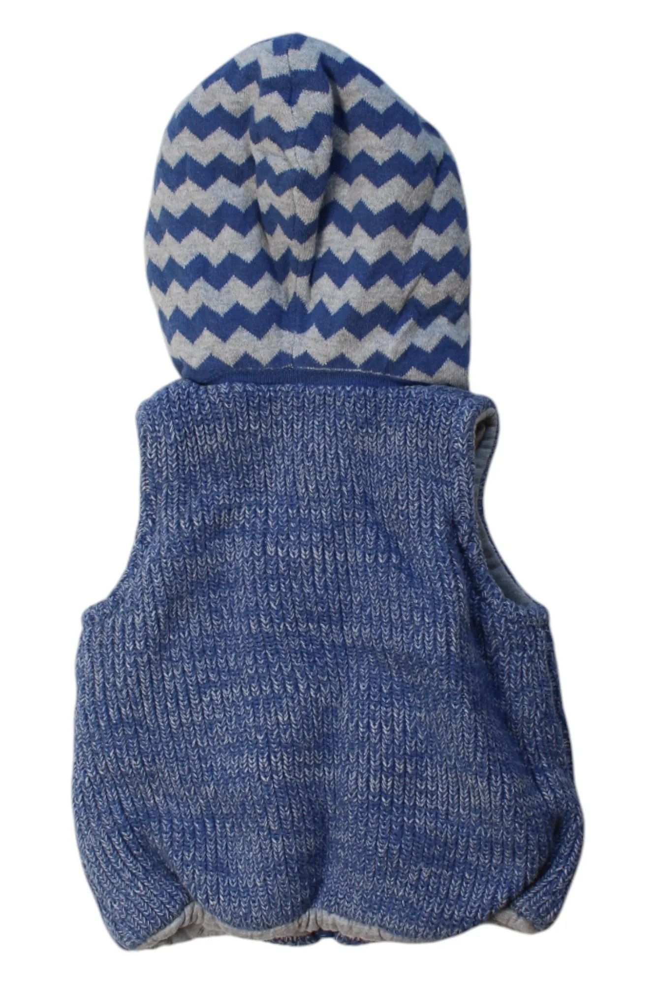 CIGOGNE Bb Hooded Knit Vest 6-12M