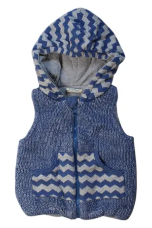CIGOGNE Bb Hooded Knit Vest 6-12M
