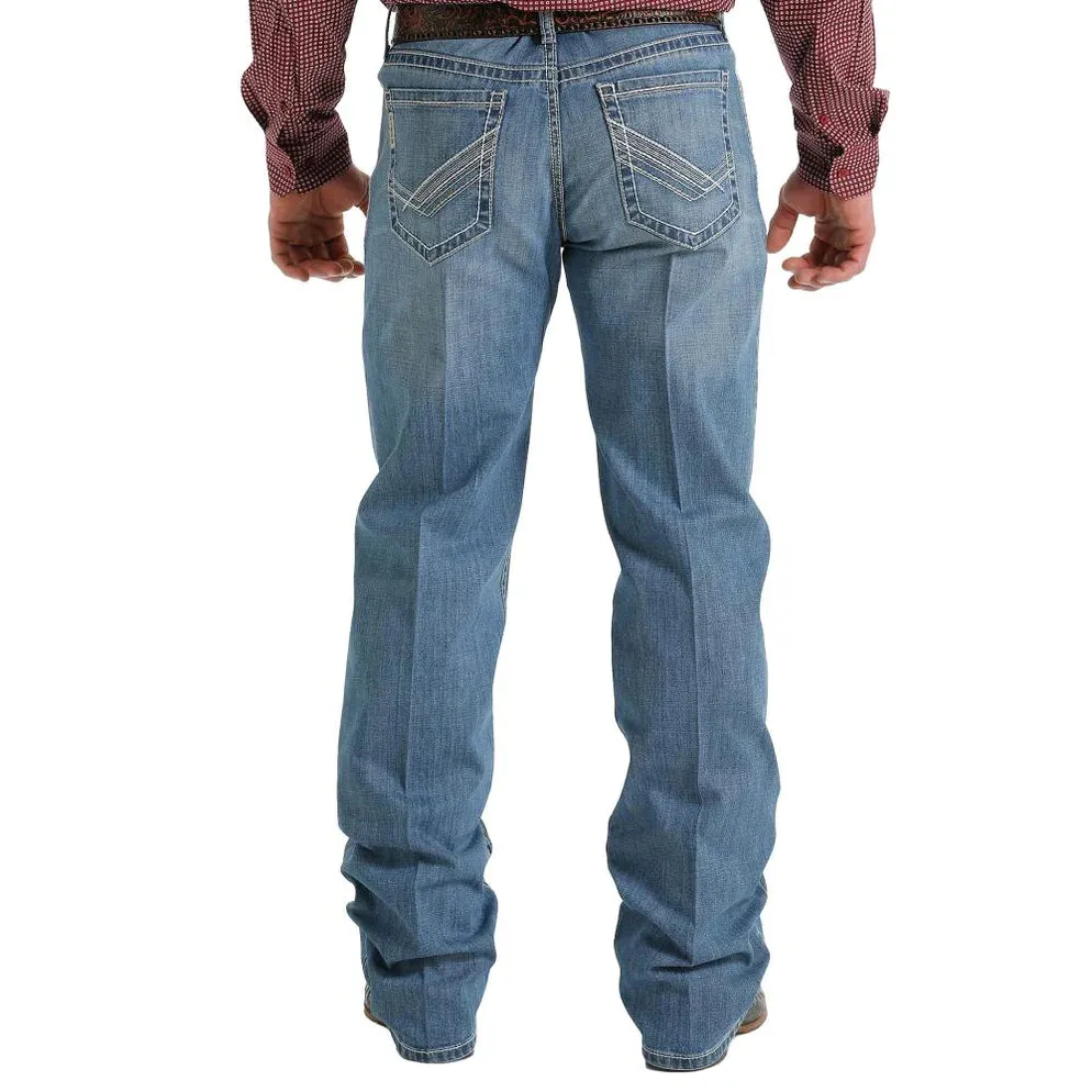 CINCH GRANT MID WASH RELAXED BOOT CUT MEDIUM WASH DENIM JEANS - MB56137001