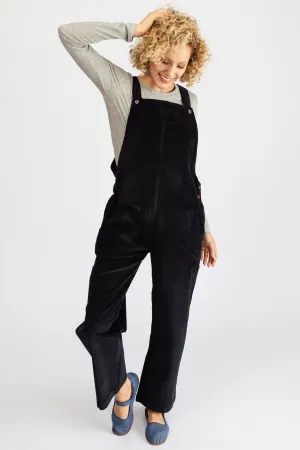 Corduroy Overalls - Black