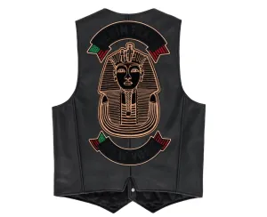 Denim Tears Tracy’s King Tut Leather Vest Black