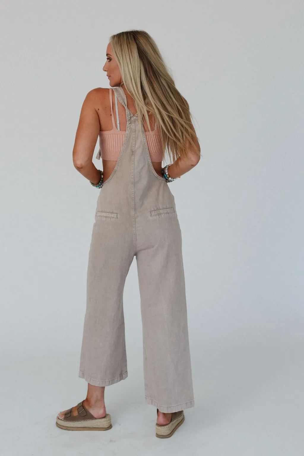 Elliot Knotted Overalls - Mocha