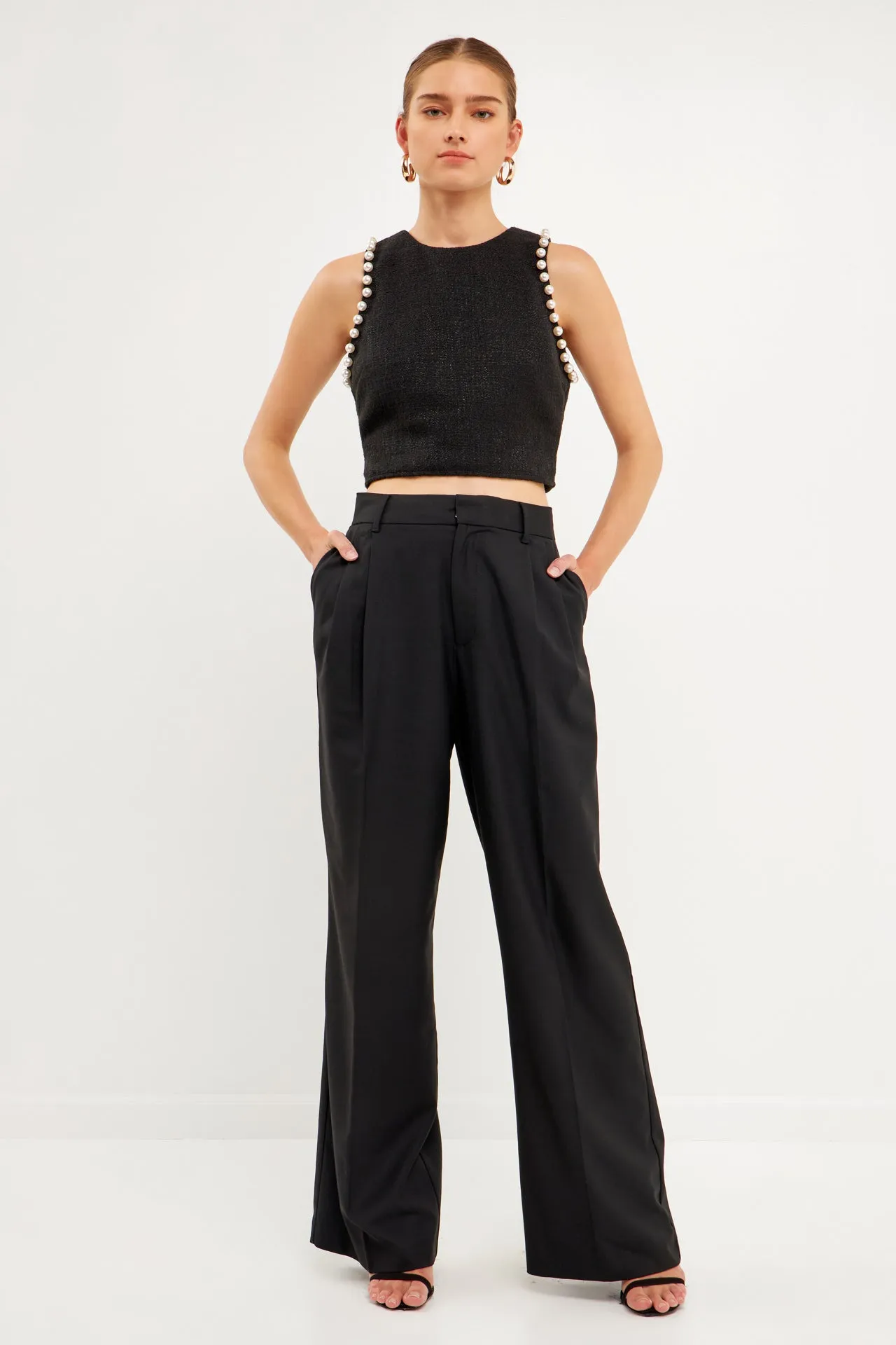 Endless Rose - Pearl Trimmed Top