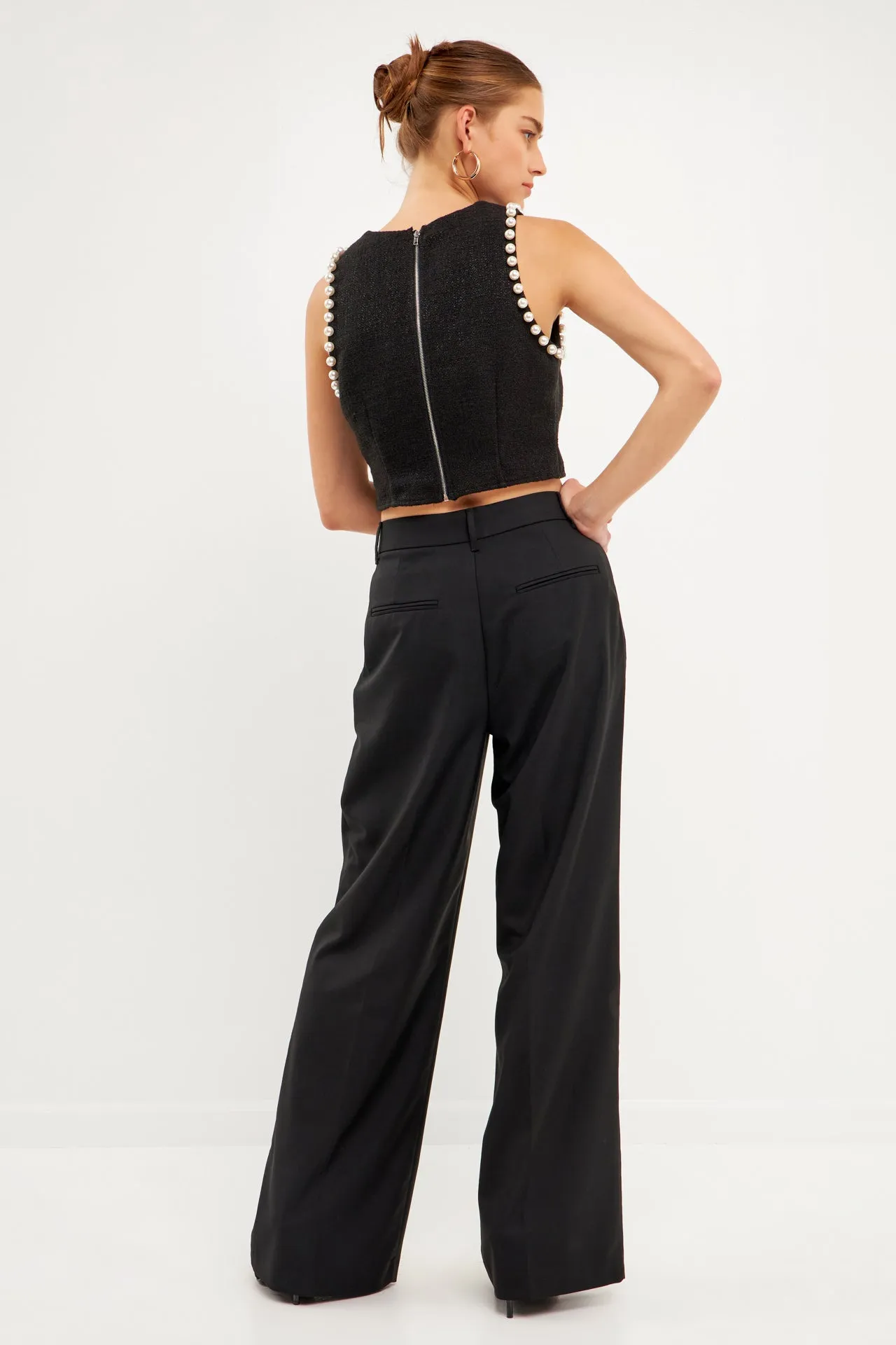 Endless Rose - Pearl Trimmed Top