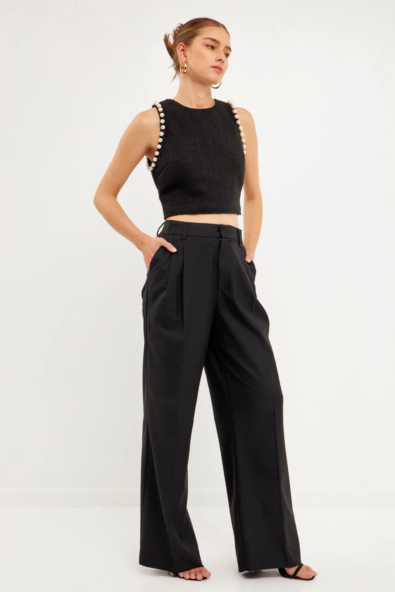 Endless Rose - Pearl Trimmed Top
