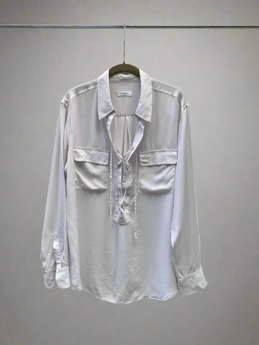 EQUIPMENT Silk Tie Shirt Size L