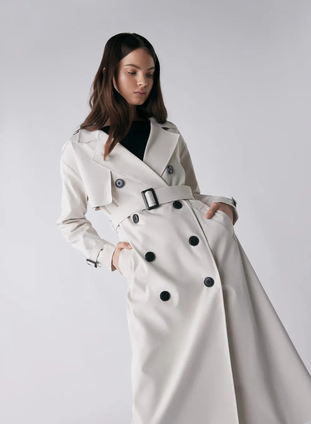 ESMAE - Avenue Trench Coat (Chalk)