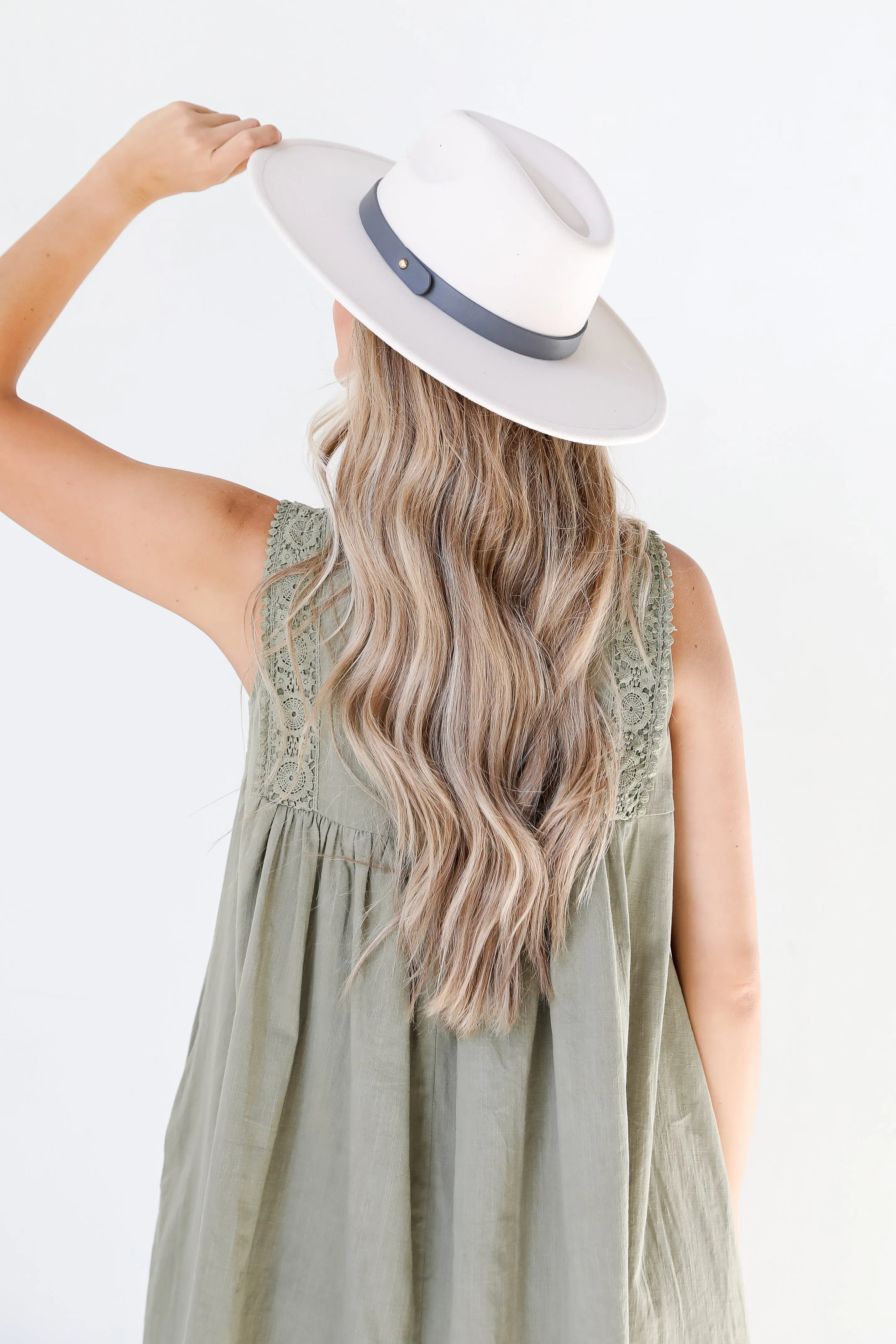 FINAL SALE - Juno Wide Brim Banded Felt Hat