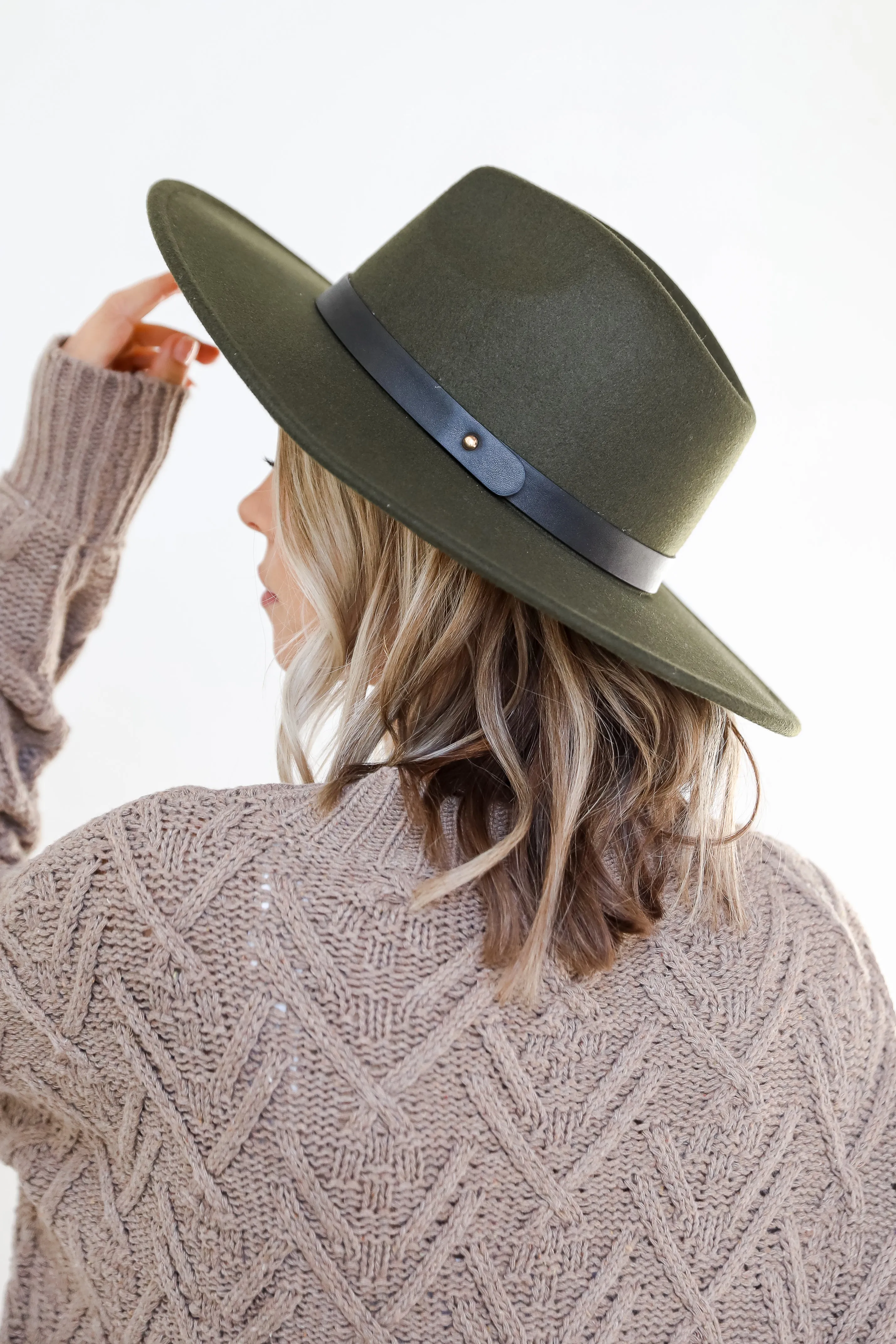 FINAL SALE - Juno Wide Brim Banded Felt Hat