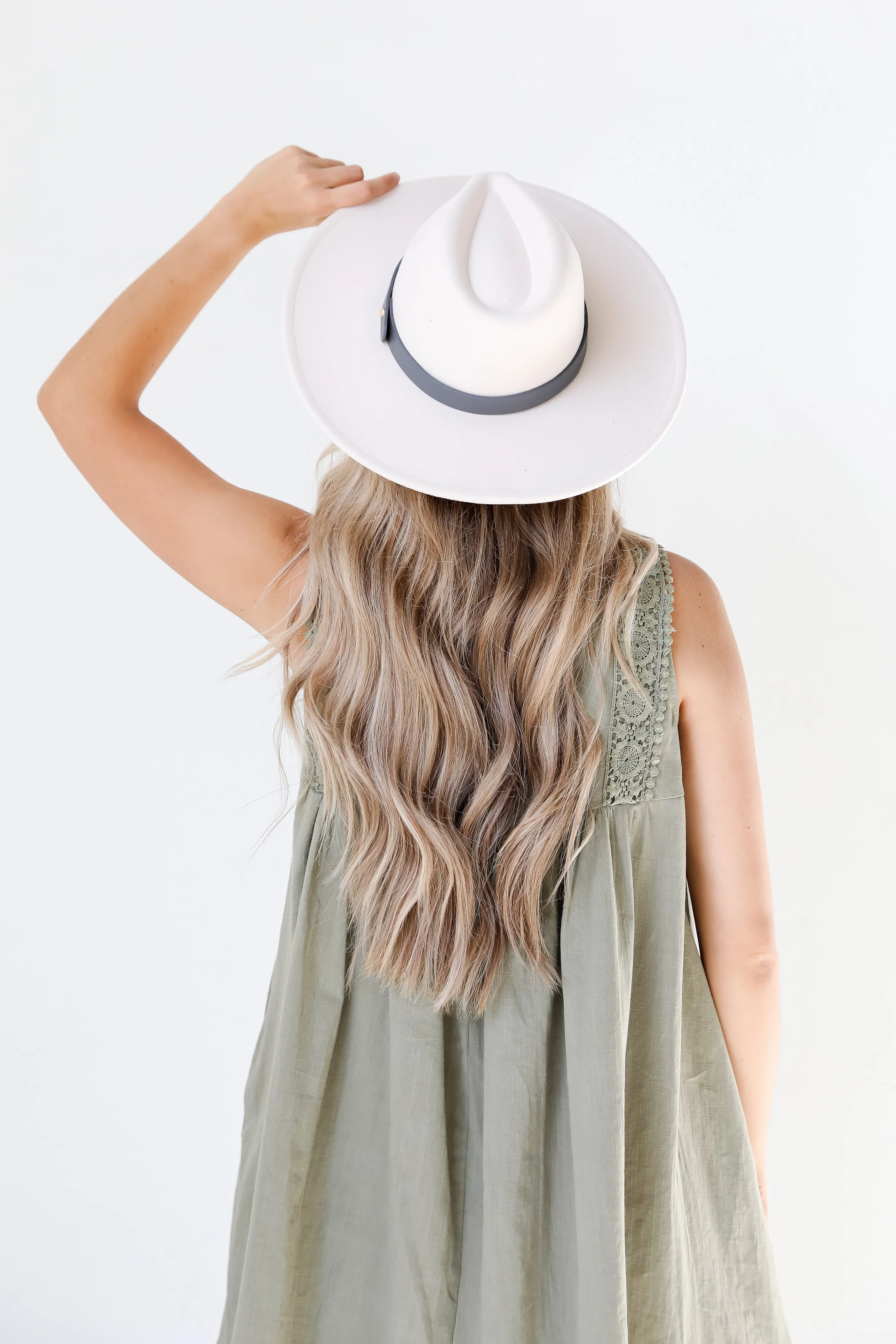 FINAL SALE - Juno Wide Brim Banded Felt Hat