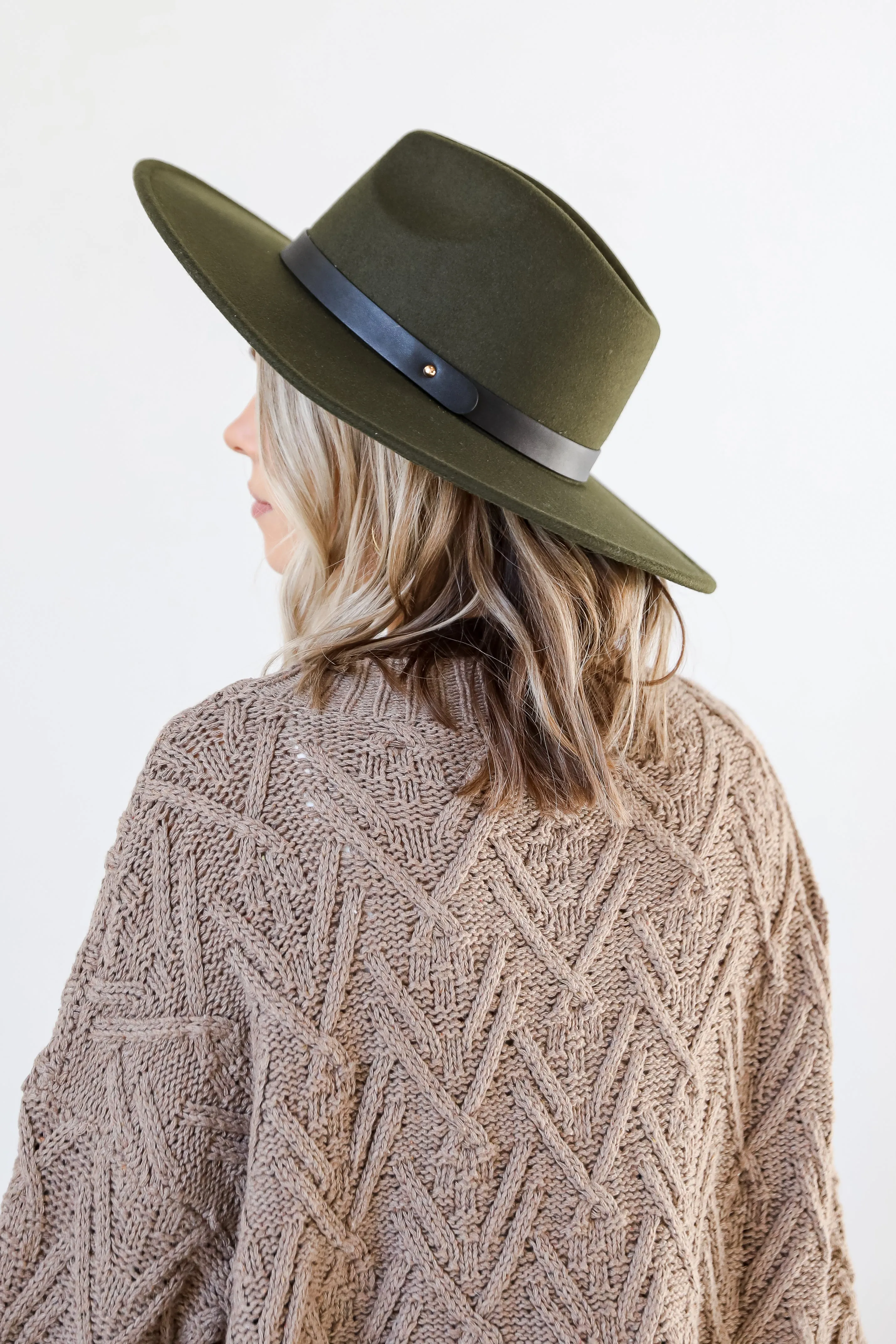FINAL SALE - Juno Wide Brim Banded Felt Hat
