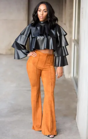 FINE LINES CAMEL PANTS