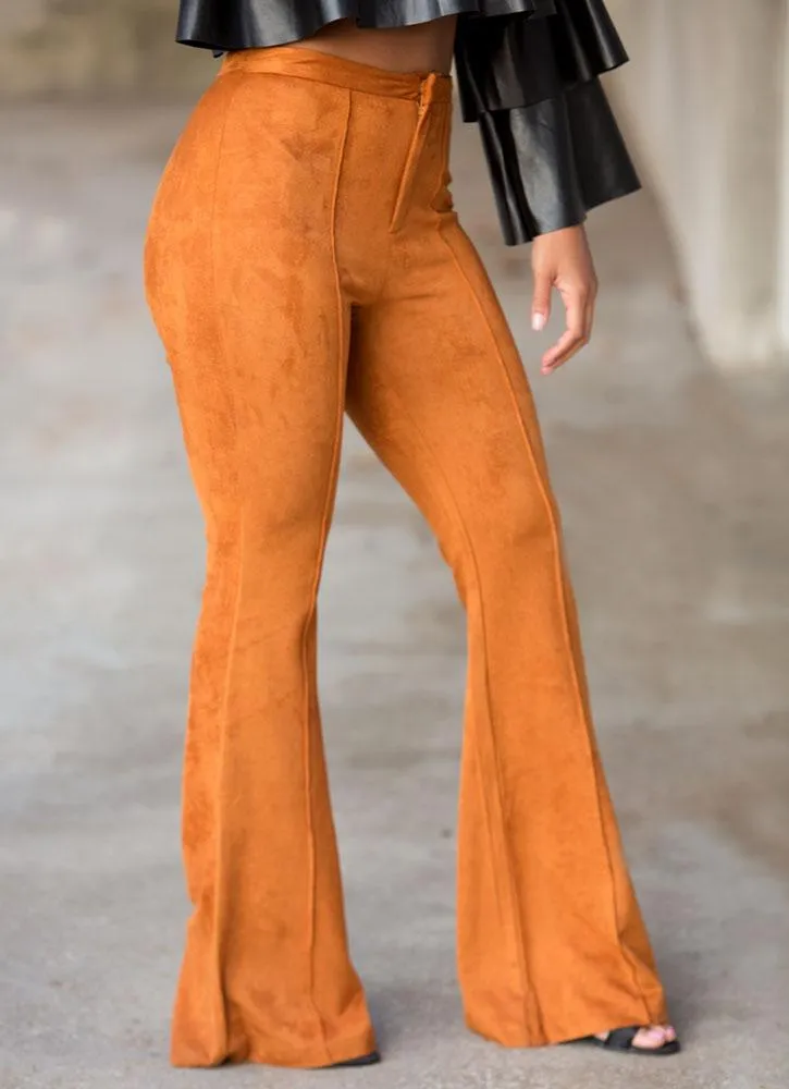FINE LINES CAMEL PANTS
