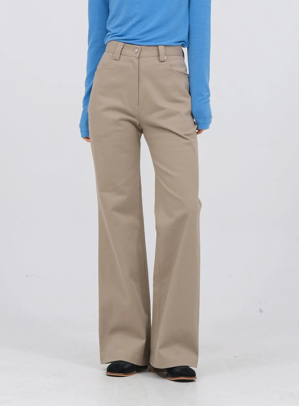 Fleece Lines Bootcut Pants U1502