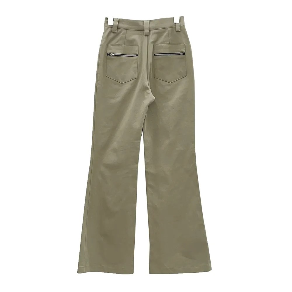 Fleece Lines Bootcut Pants U1502