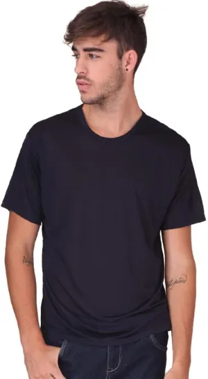 Forever Angel Men's 100% Silk Crew Neck Short Sleeve T Shirts Forever Angel Men's 100% Silk Crew Neck Short Sleeve T Shirts