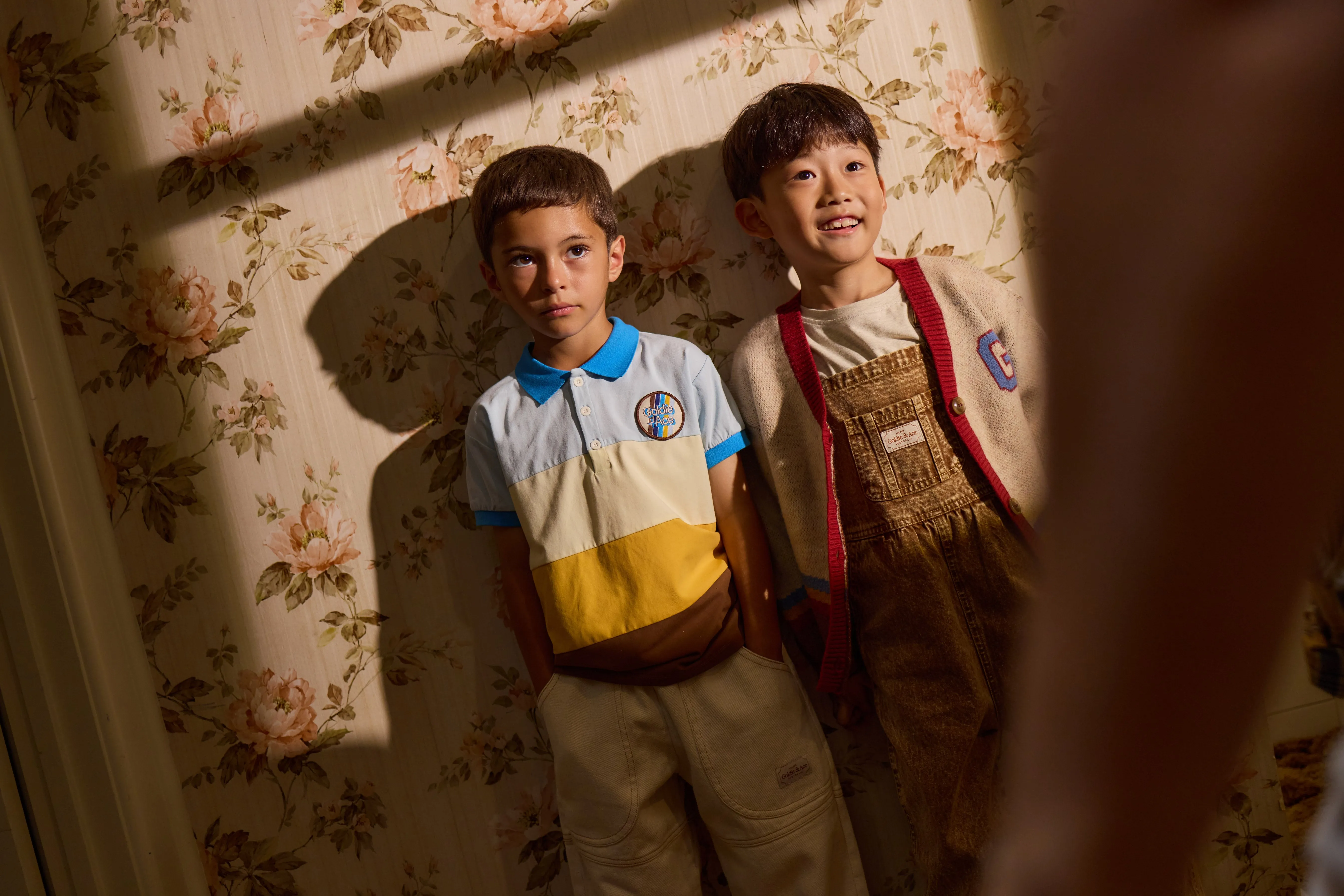 Goldie   Ace Austin Vintage Washed Denim Overalls Brown
