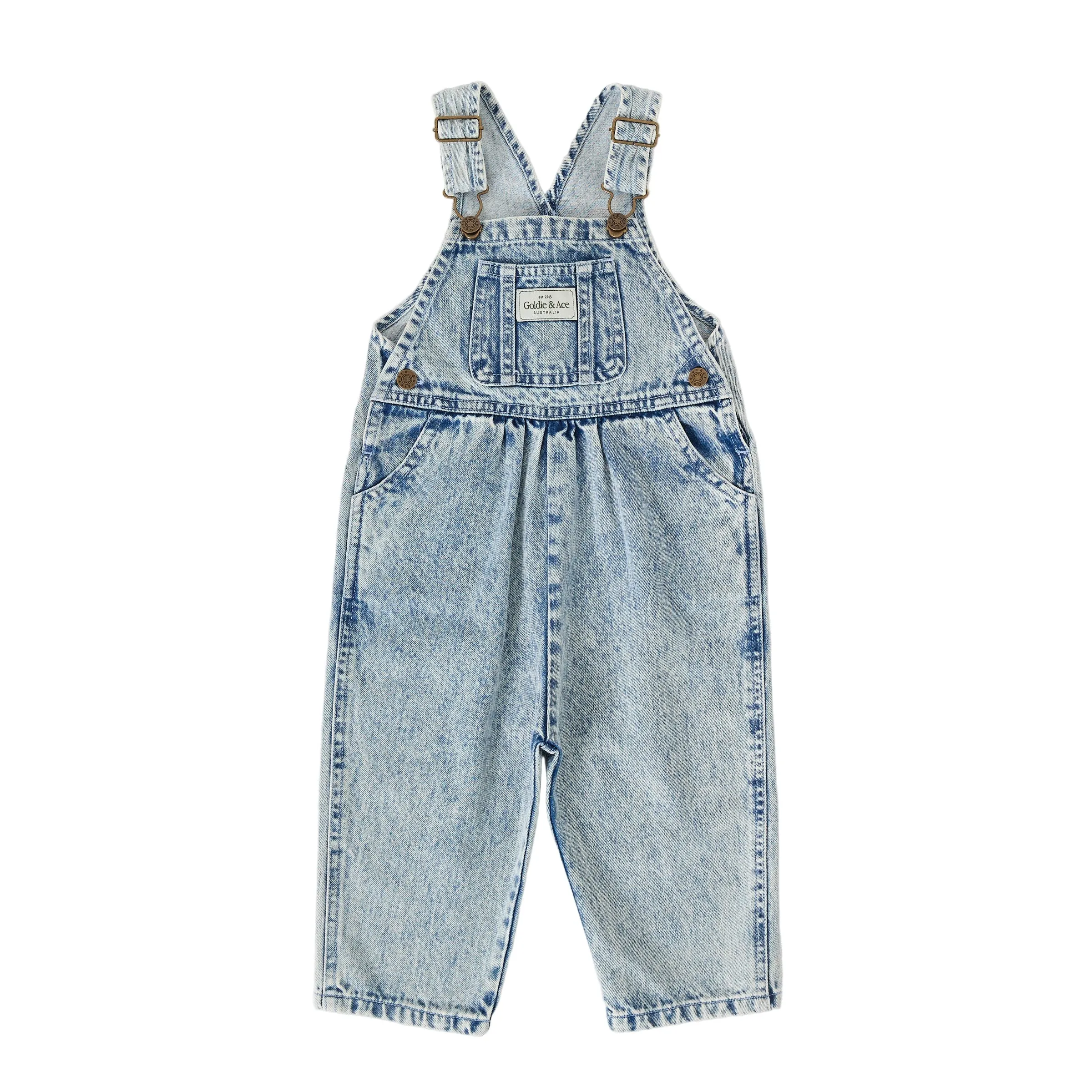 Goldie   Ace Austin Vintage Washed Denim Overalls