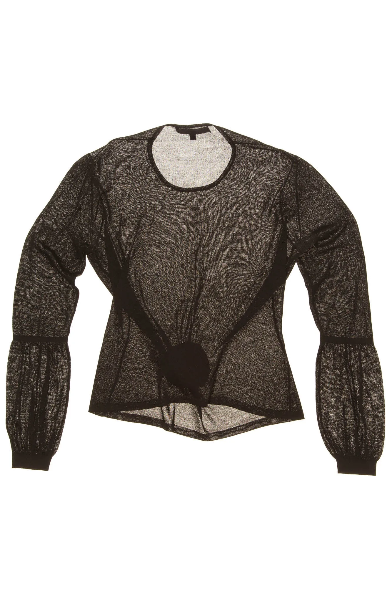 Gucci - Black Long Sleeve Shirt with Flower - IT 40
